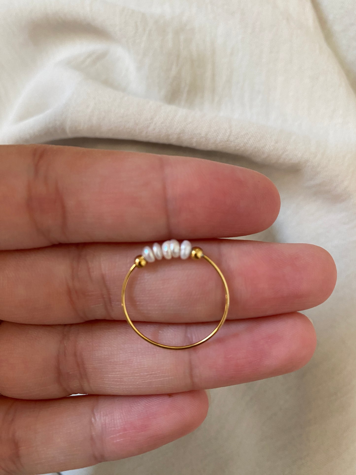 Süßwasserperlen-Ring