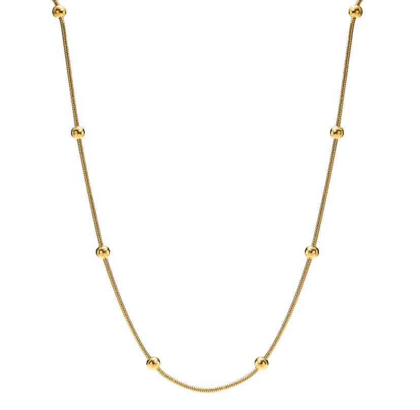 Satellitenkette, gold