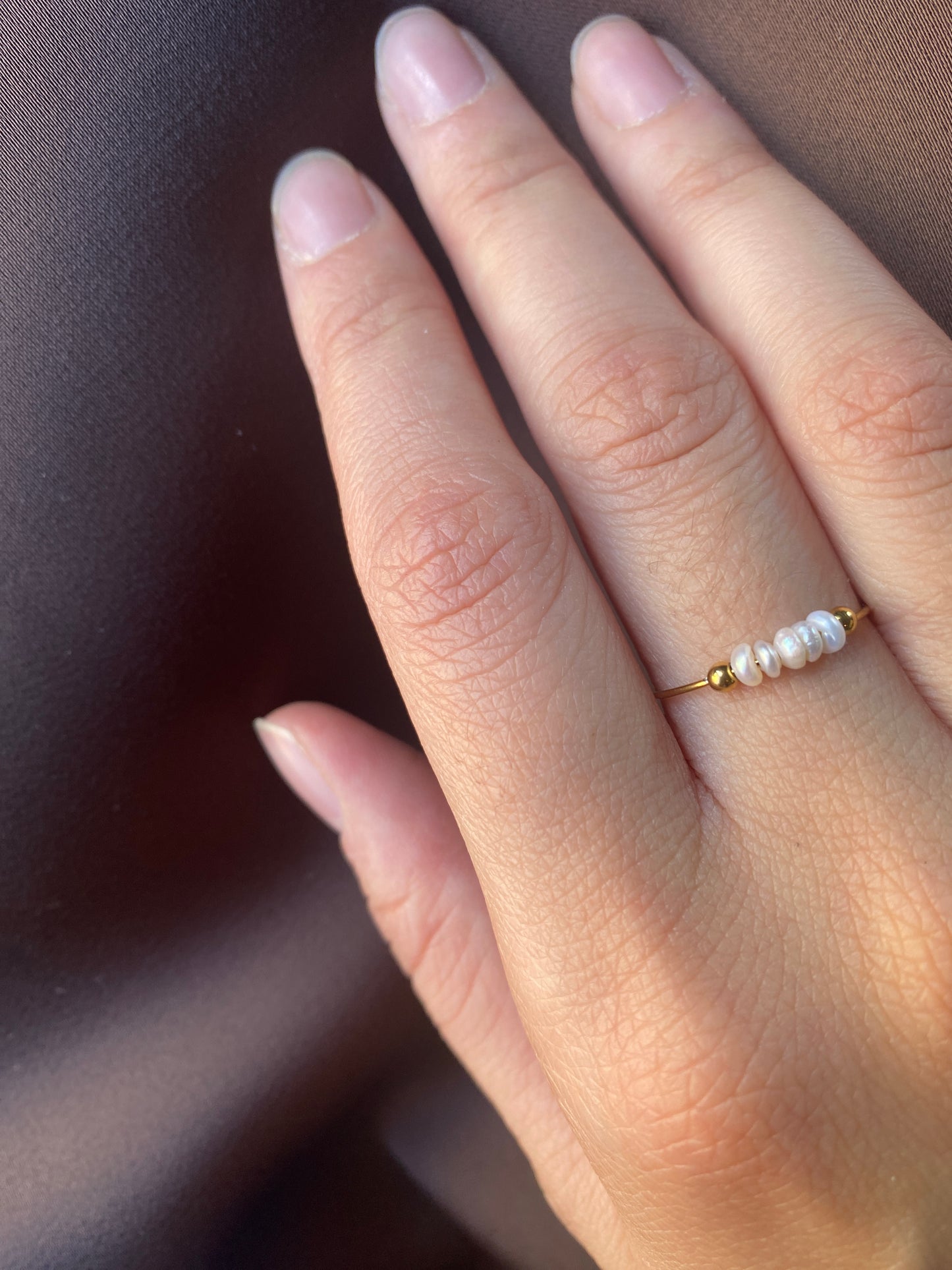 Süßwasserperlen-Ring